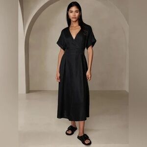 Banana Republic “Sedona” linen dress in black, size medium. Perfect condition.